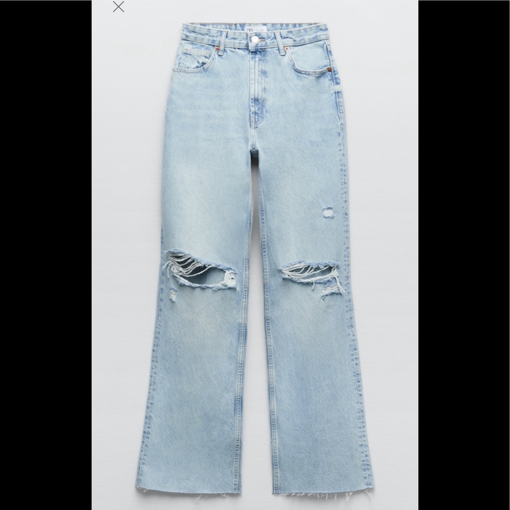 ZARA WIDE LEG JEANS